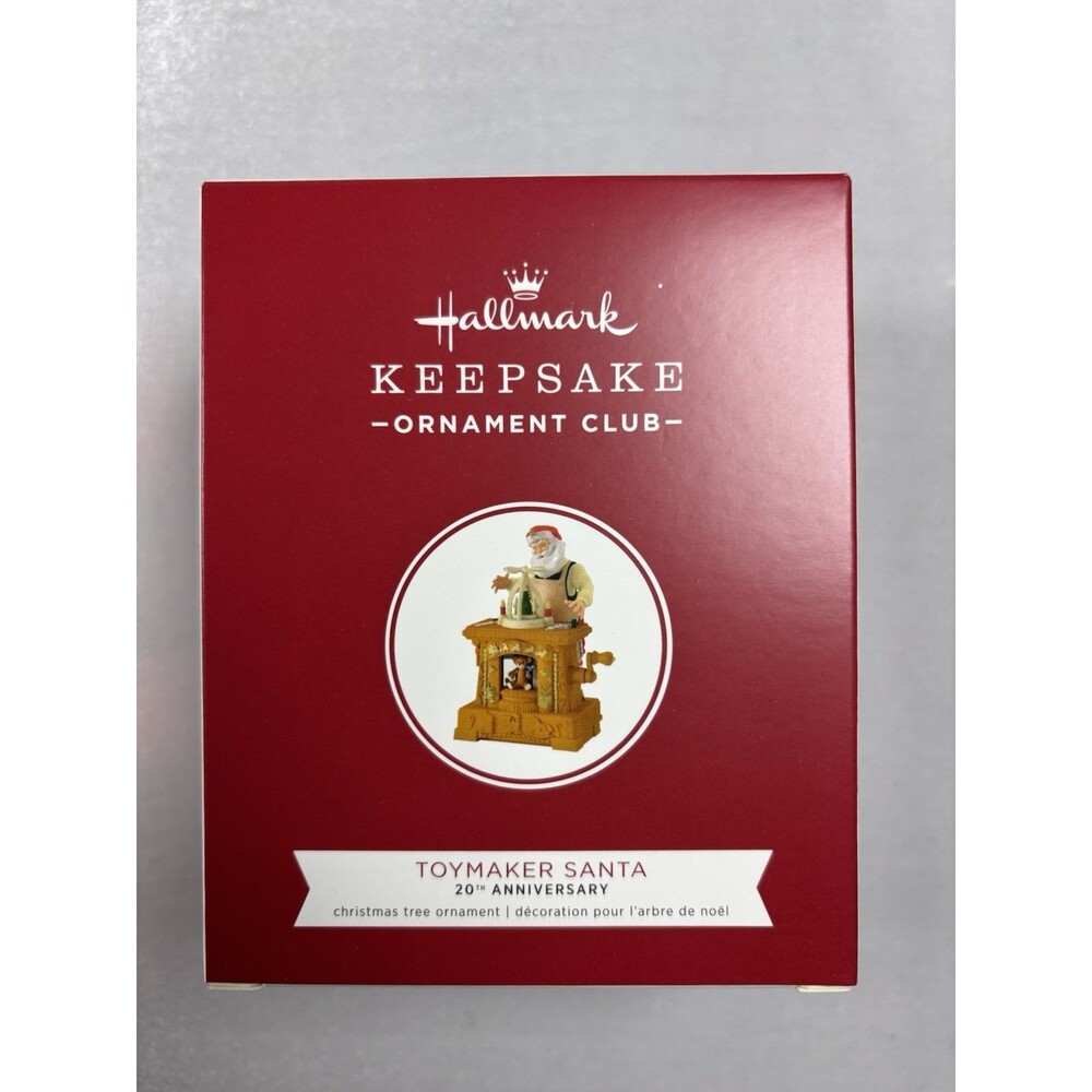 2019 Hallmark Keepsake Club Toymaker Santa 20th Anniversary Magic Ornament NIB
